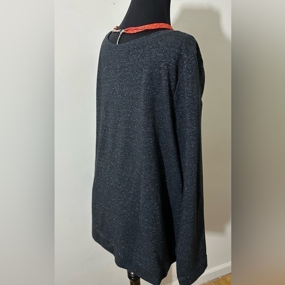 Lane Bryant sz 18 - 20 tunic in a charcoal with a slight tweed With accent - Picture 3 of 16